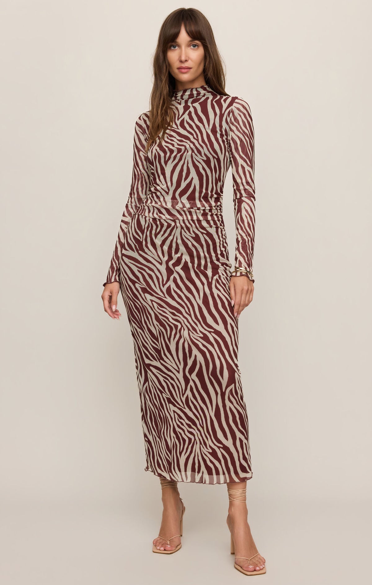 Sevilla Zebra Mesh Midi