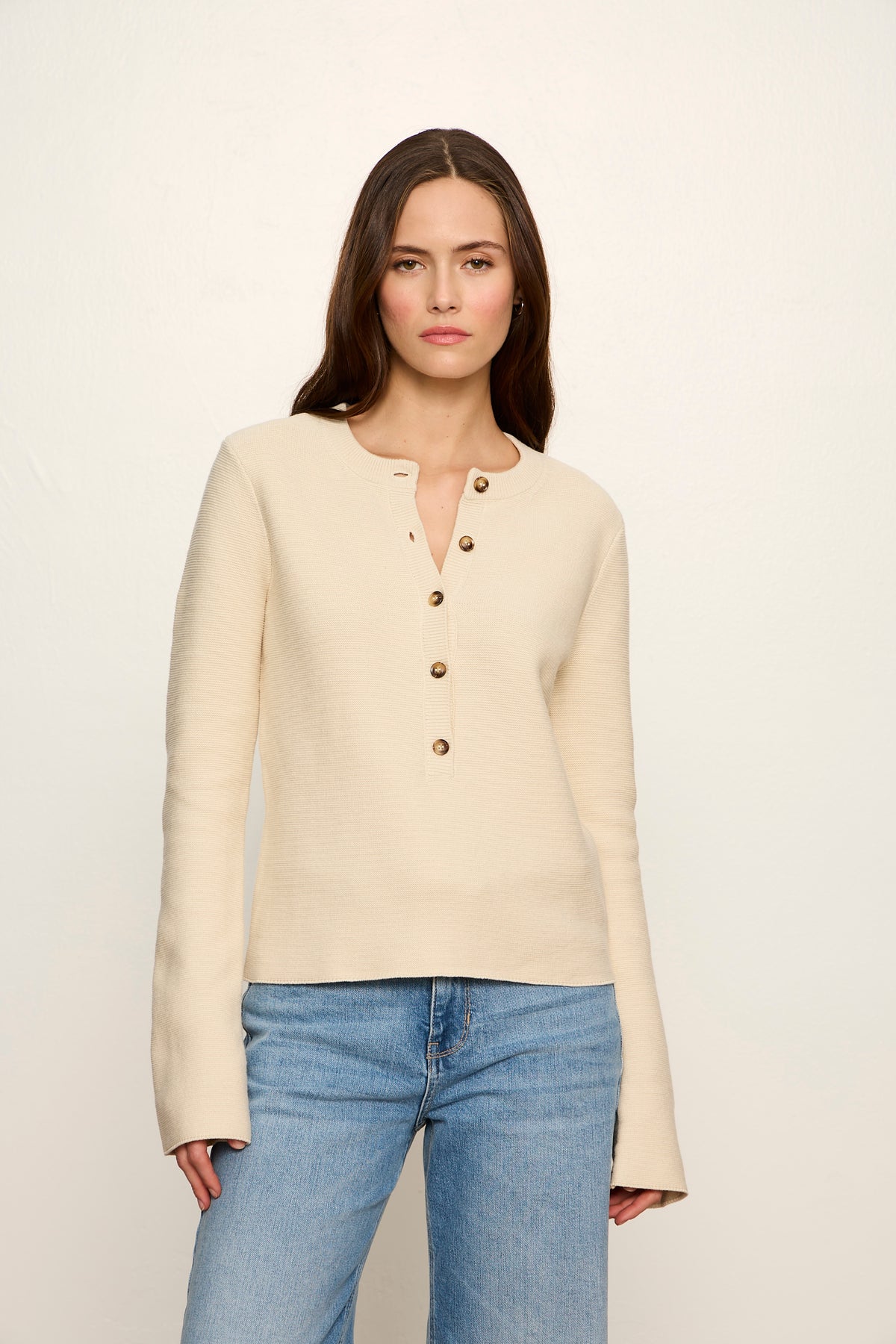 EVERYDAY HENLEY SWEATER