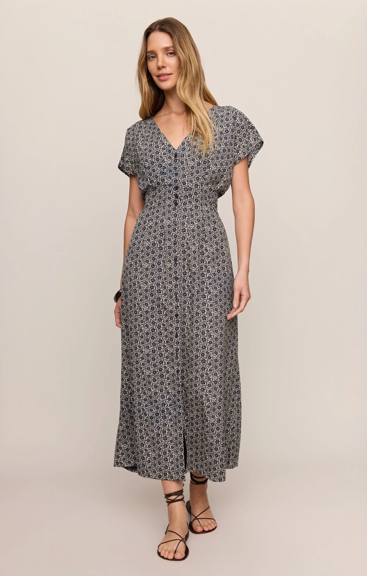 Iris Floral Midi Dress