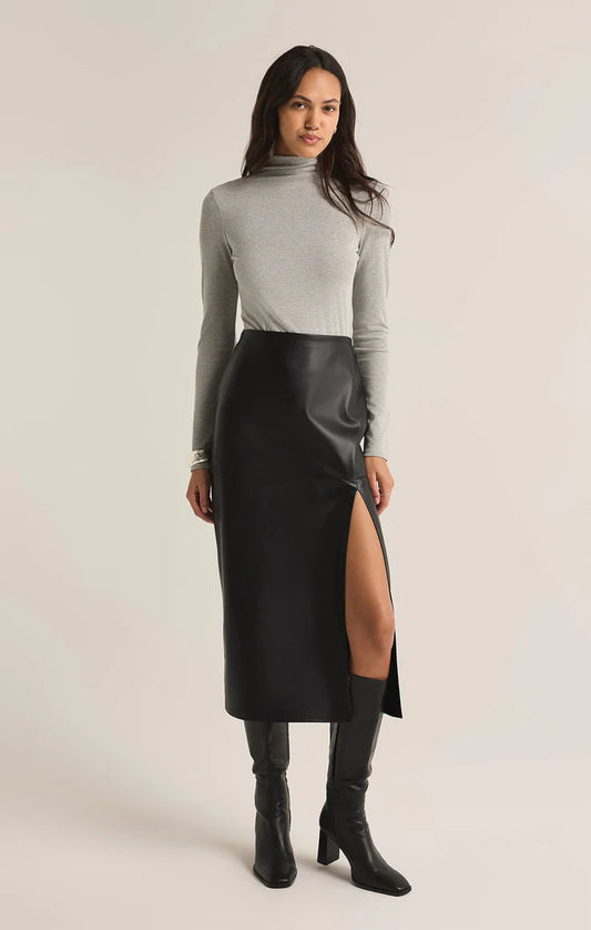 Metropolitan Leather Skirt