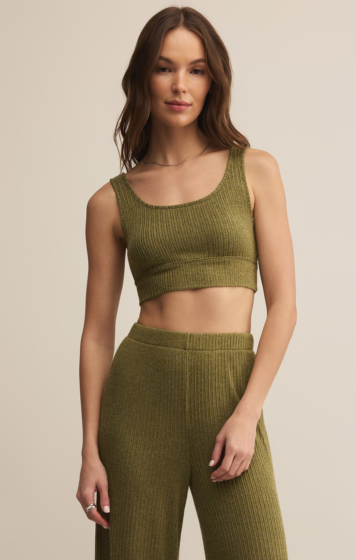 ZOE MINI RIB TANK BRA