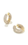 Mikki Pave Hoop Earrings