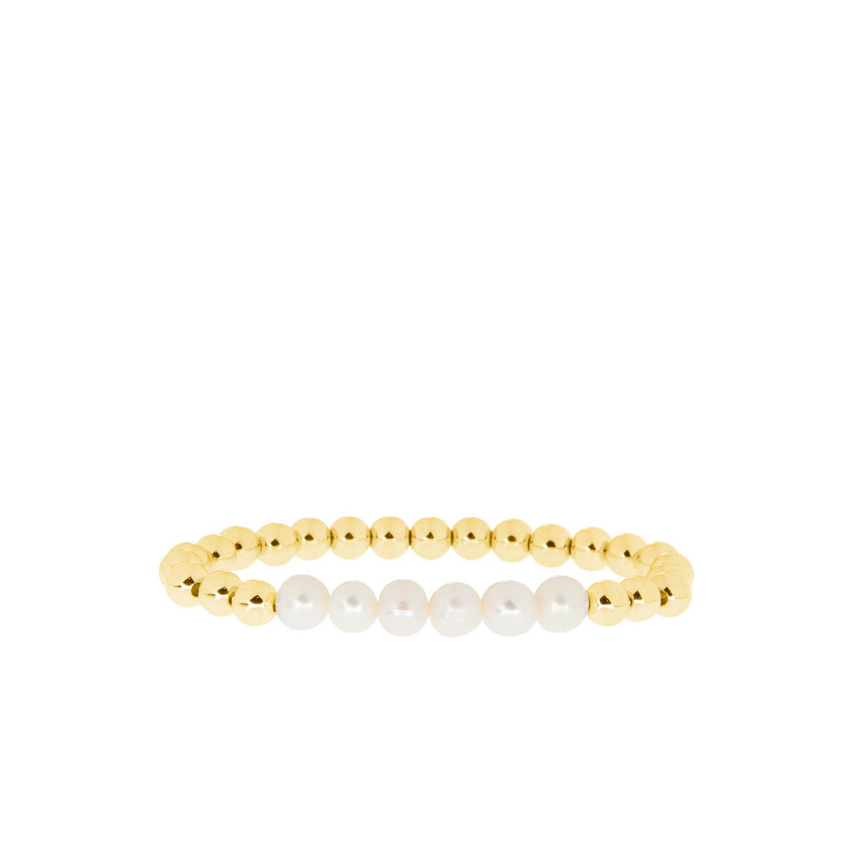Pearl beaded ball bracelet