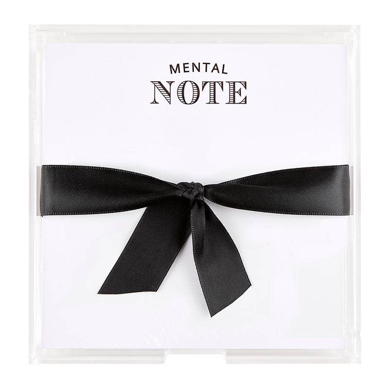 Notepaper in Acrylic Tray - Mental Note