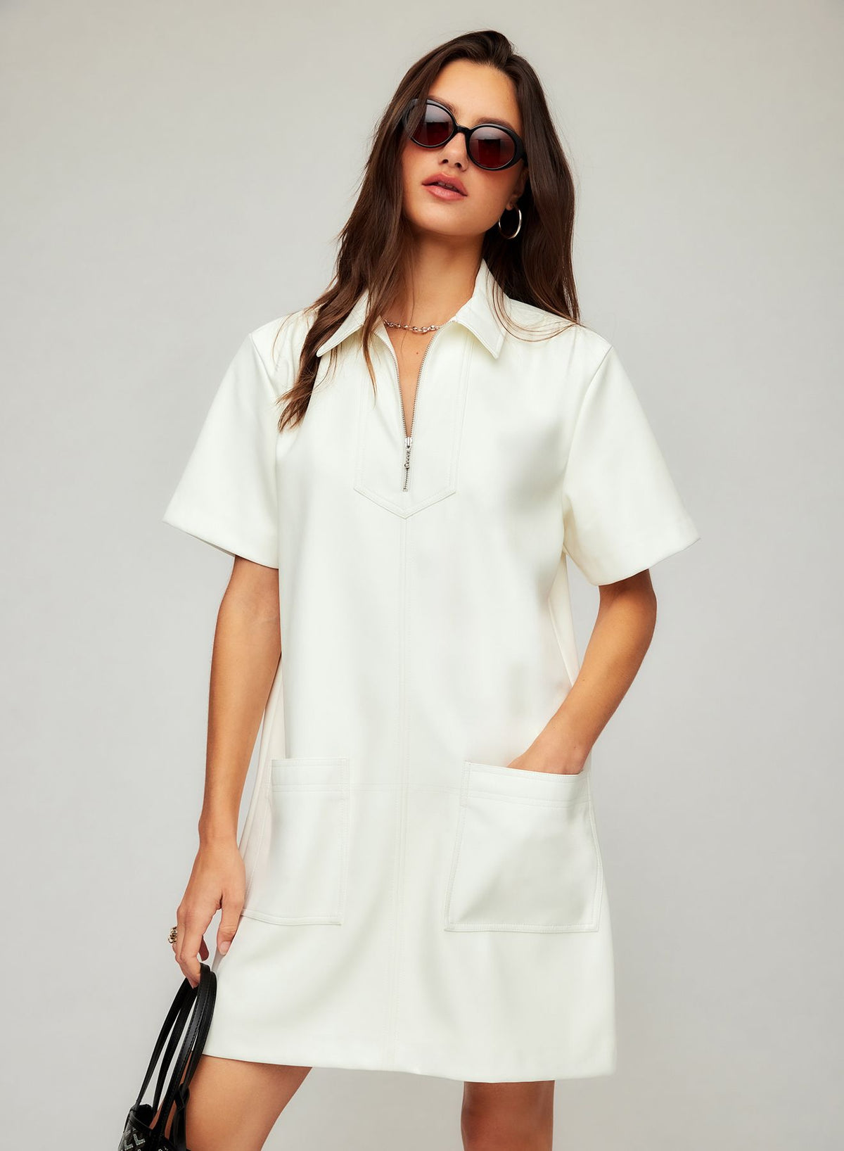 Sarah Faux Leather Dress