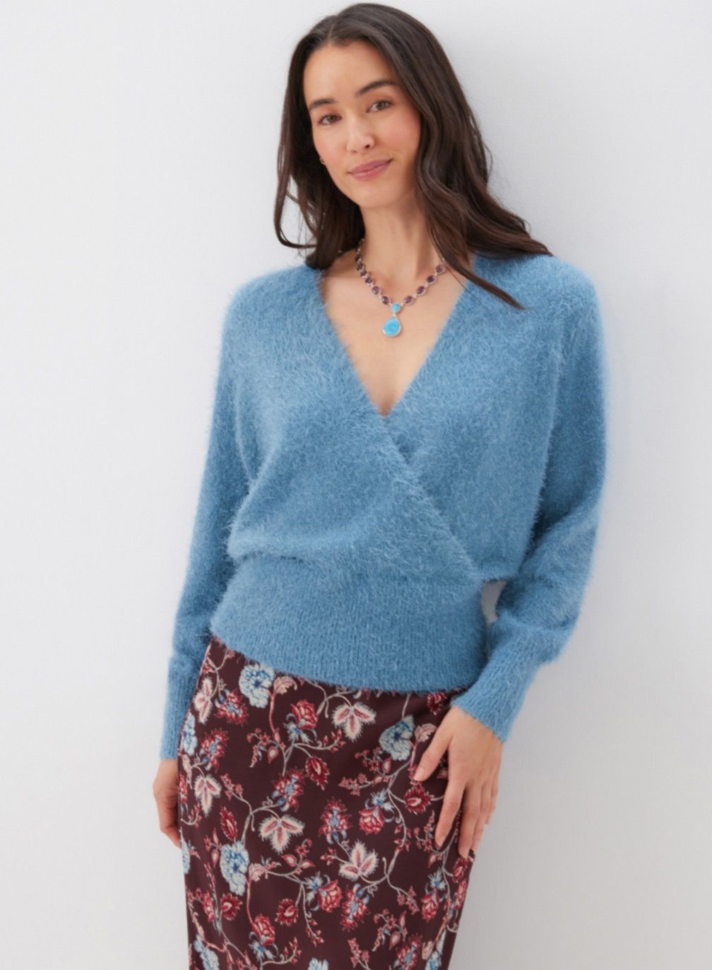 Eyelash Wrap Sweater