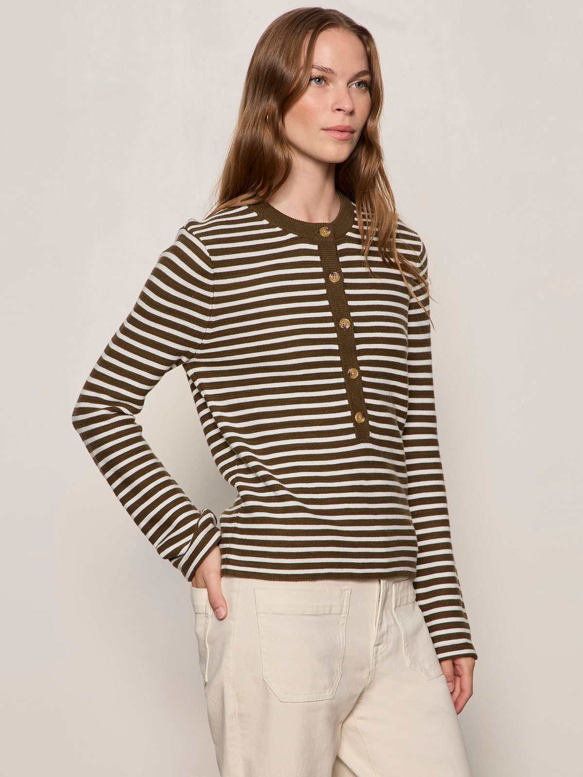 EVERYDAY HENLEY SWEATER
