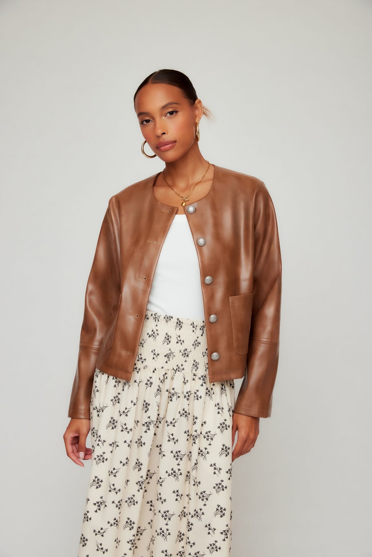 Kaylyn Faux Leather Jacket