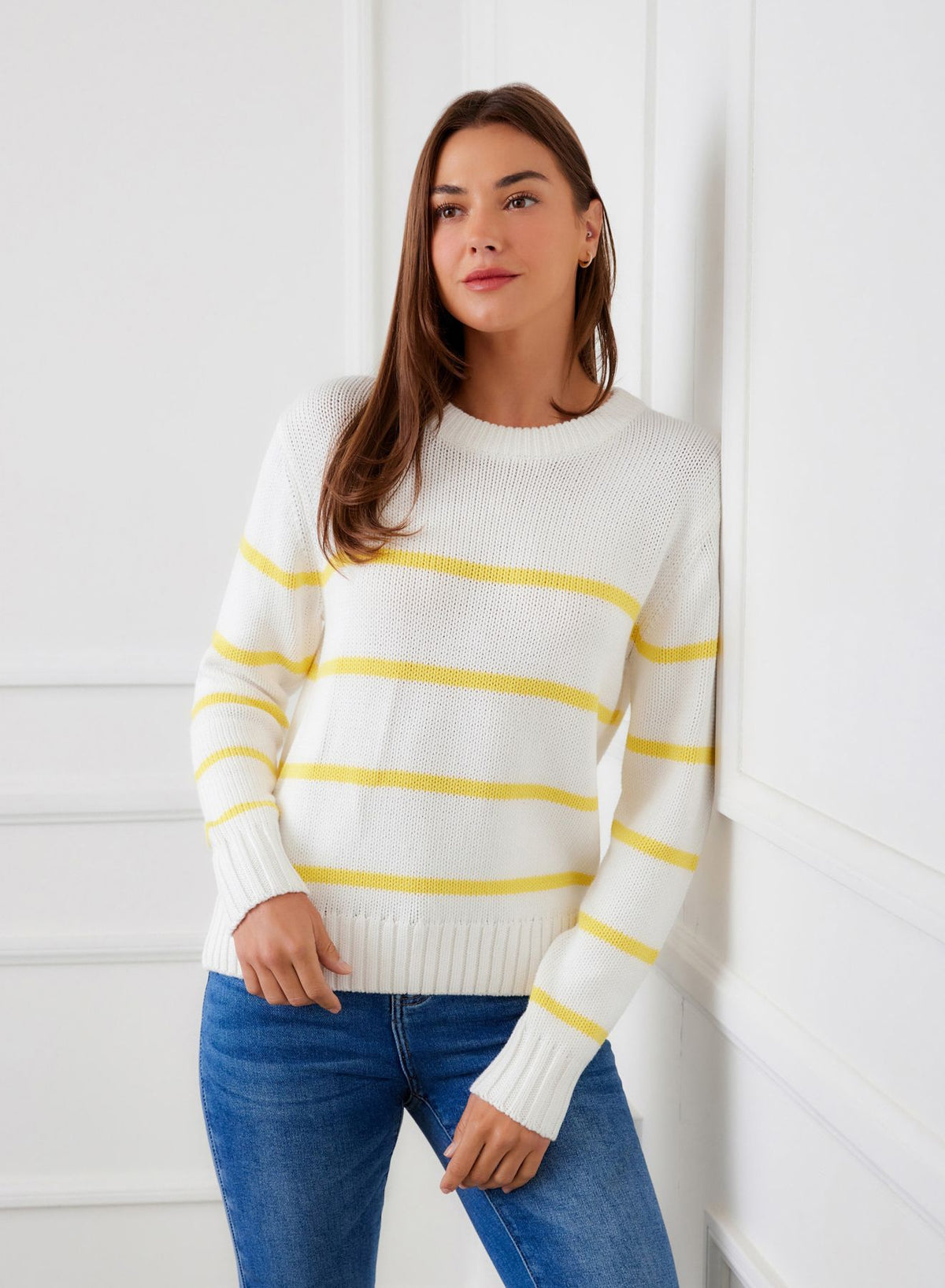 Stripe Crewneck Sweater