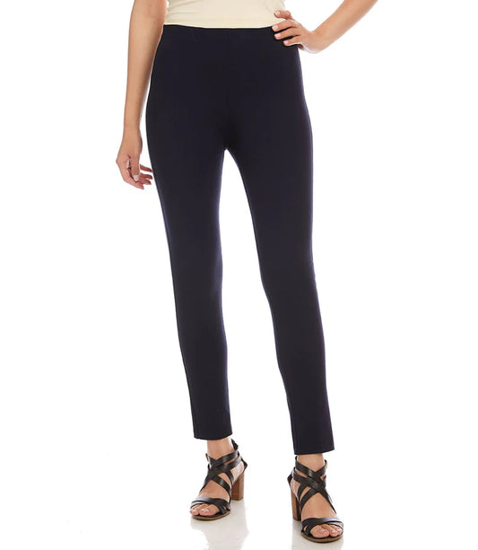 Ankle Slit Pant - Navy