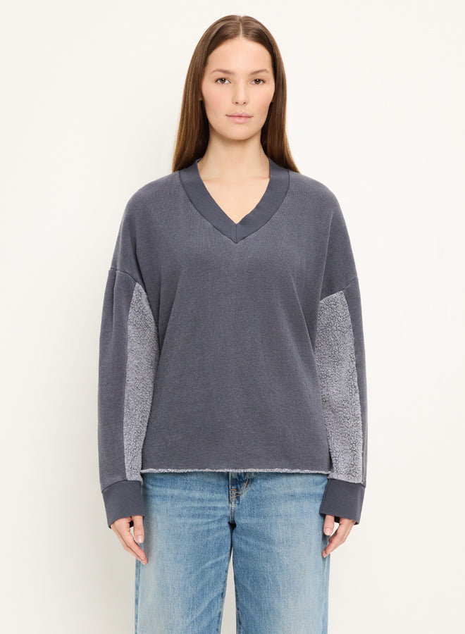 MELISSA V-NECK SWEATSHIRT