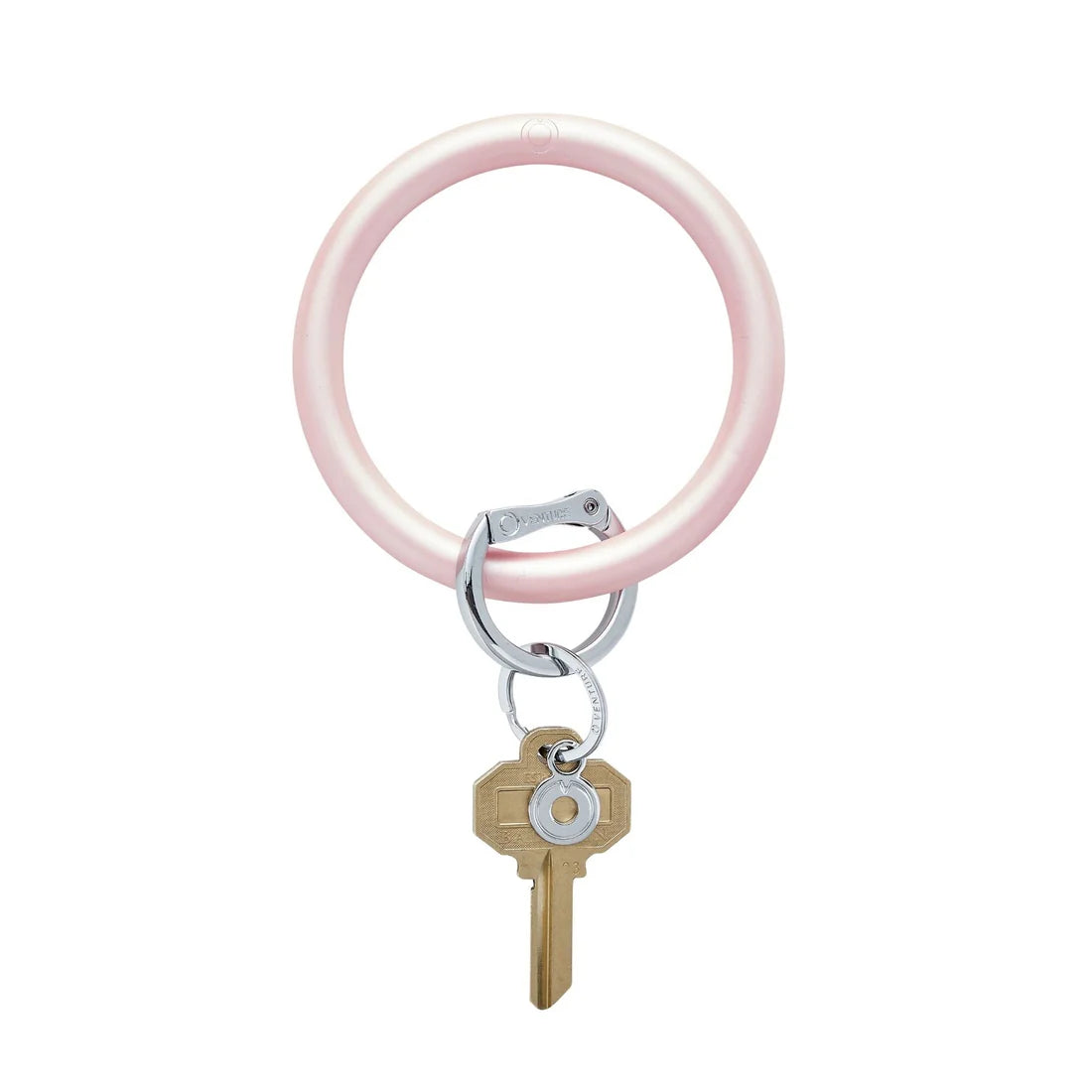 Silicone Metallic Big O Key Ring