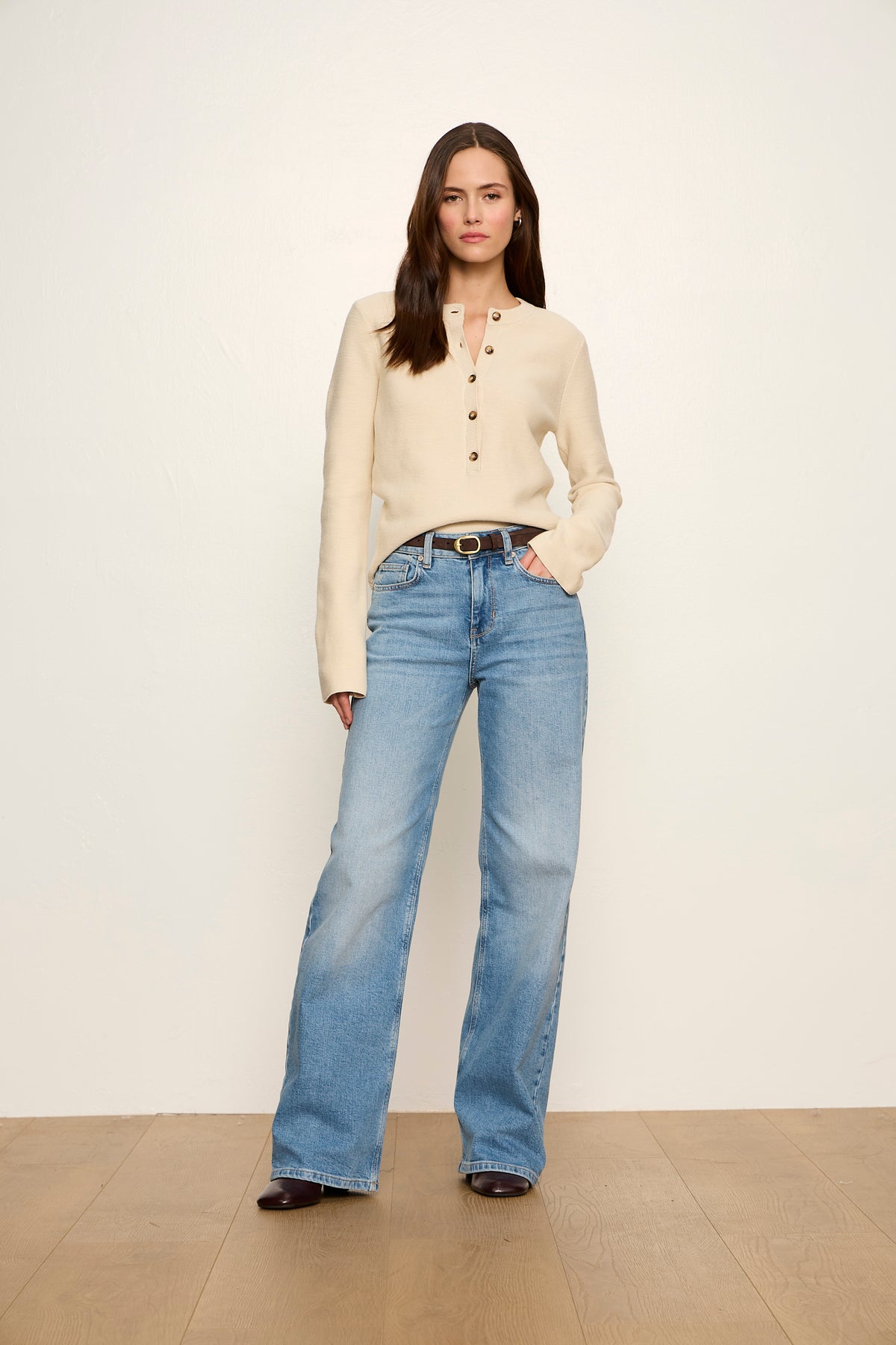 EVERYDAY HENLEY SWEATER