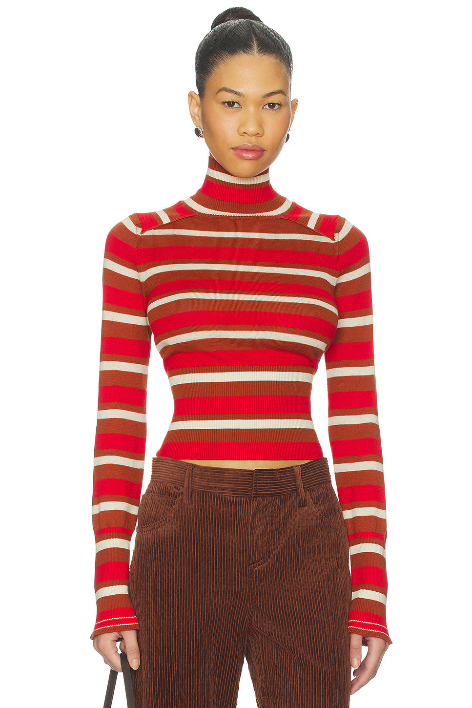 Breeze Striped Turtleneck Sweater