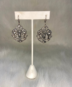 La Vie Large Filigree Earrings (Silver and Gold)