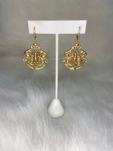 La Vie Large Filigree Earrings (Silver and Gold)