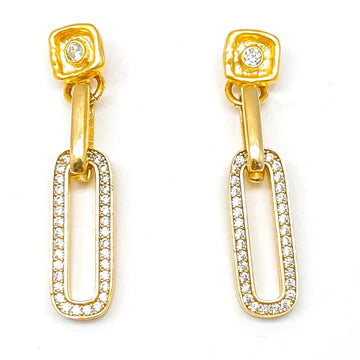 LP Pave Chain Earring